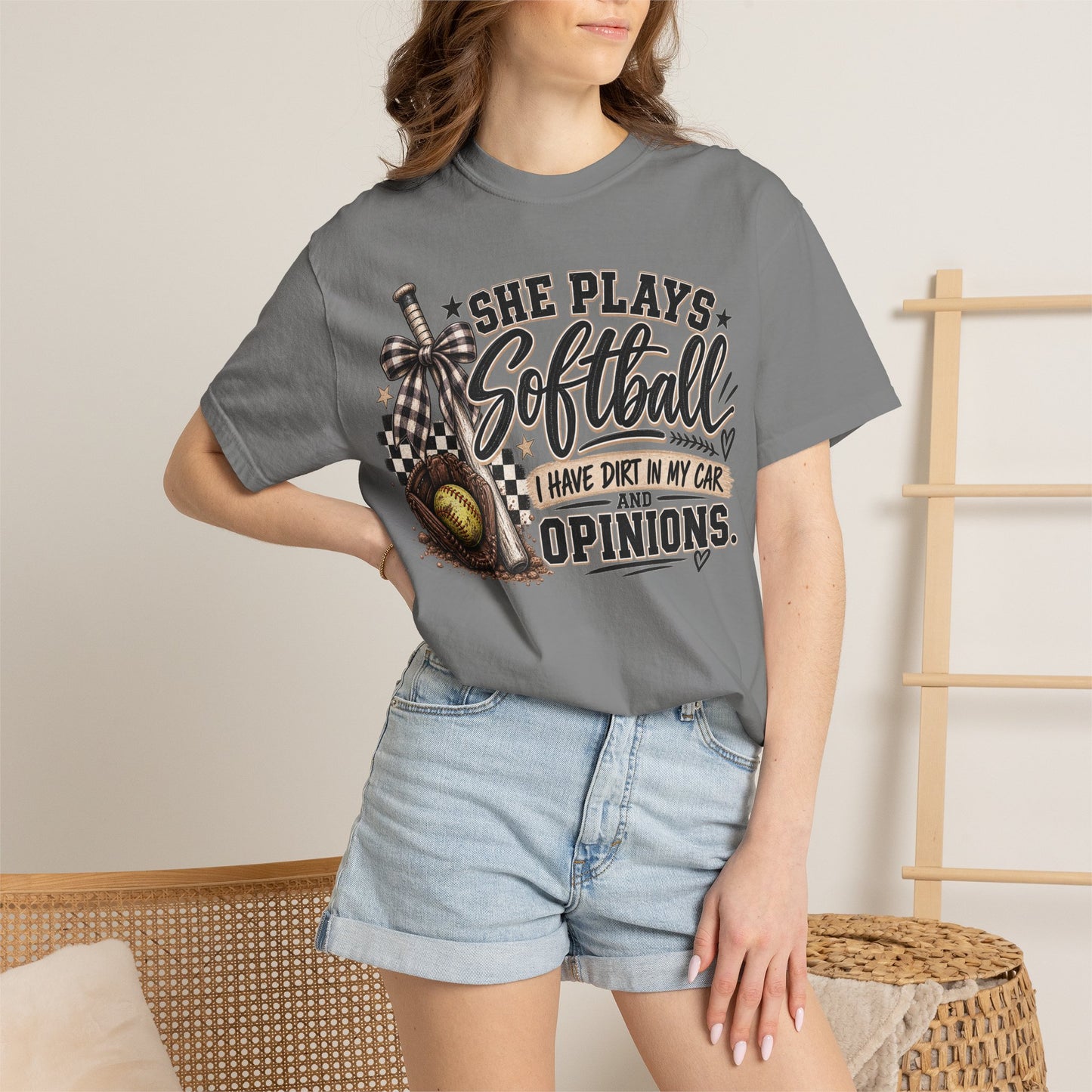 Softball humor - Unisex Garment-Dyed T-shirt