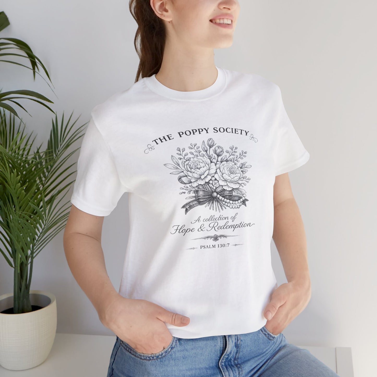 The Poppy Society Mono Chromatic - Unisex Jersey Short Sleeve Tee