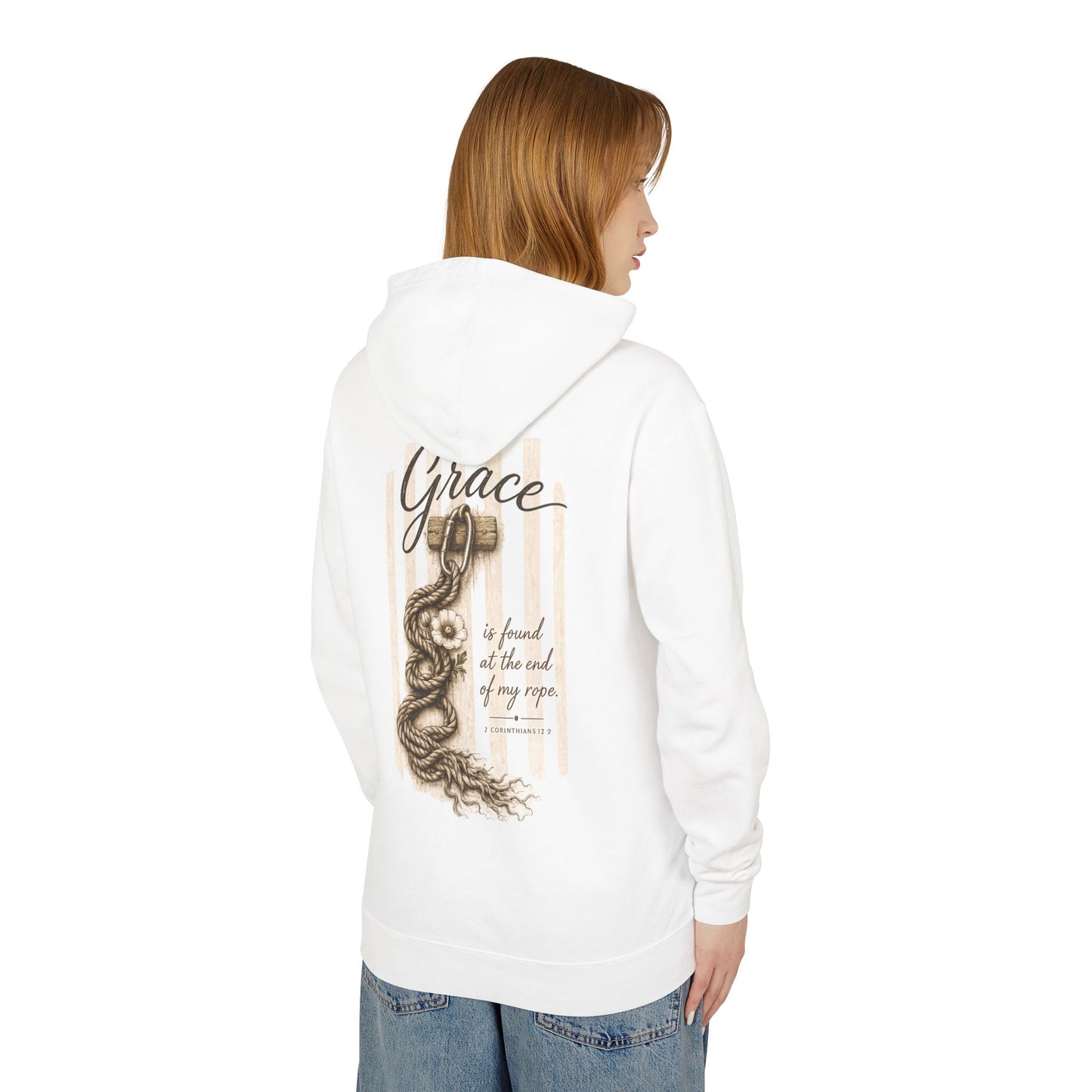 Hope Can Abound Unisex Lightweight Hooded Sweatshirt