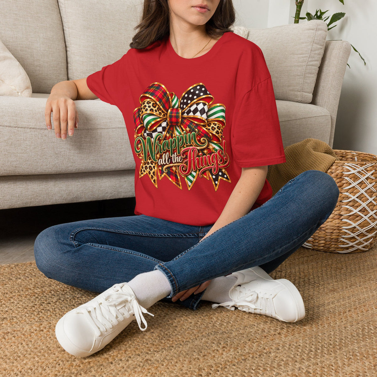 All the Jingles Christmas Bow T-Shirt