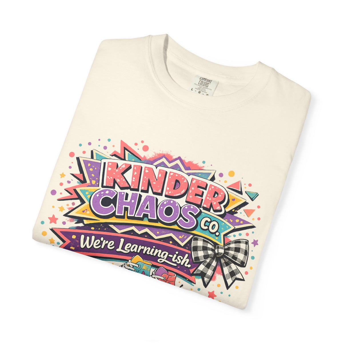 Kinder Chaos- Unisex Garment-Dyed T-shirt
