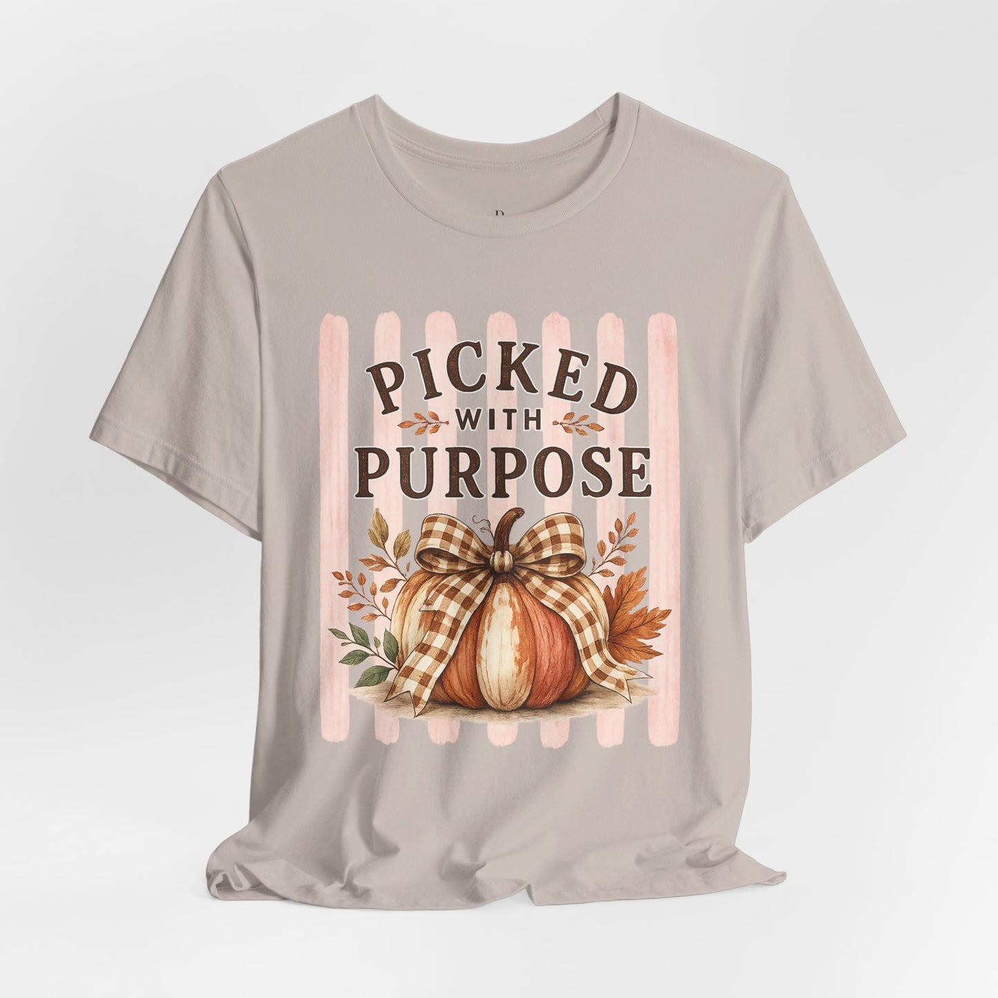 Picked With Purpose Pumpkin Tee — Fall Harvest Autumn Shirt