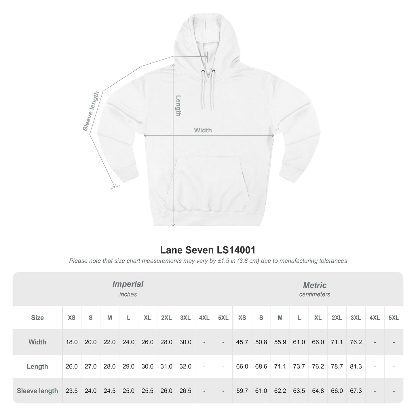 Custom Band Three-Panel Fleece Hoodie