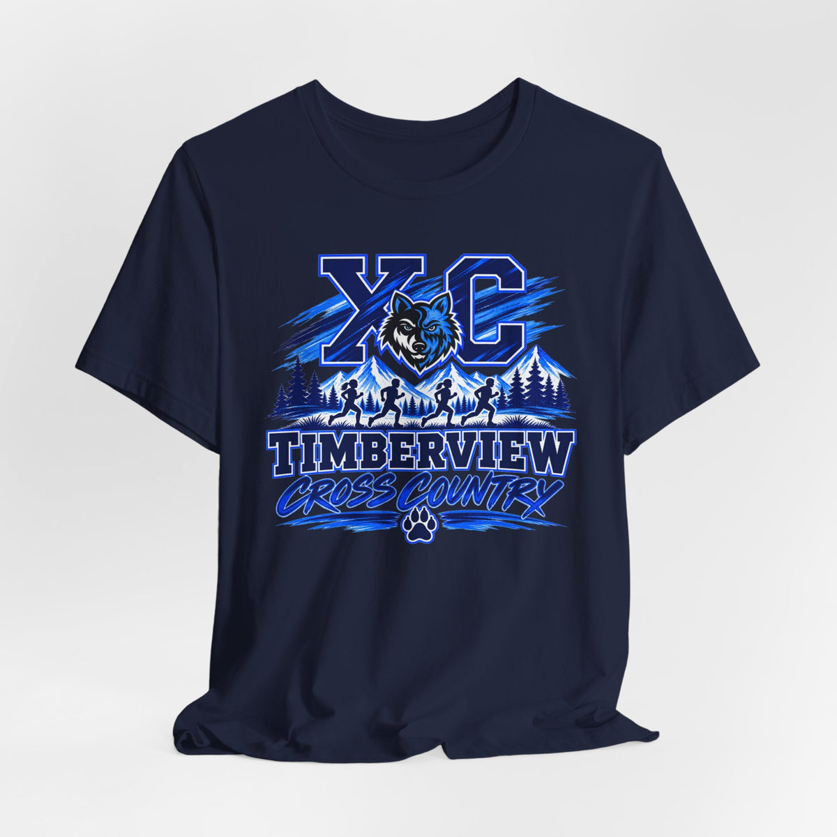 Timberview Cross Country XC Team T-Shirt — School Track & Running Tee