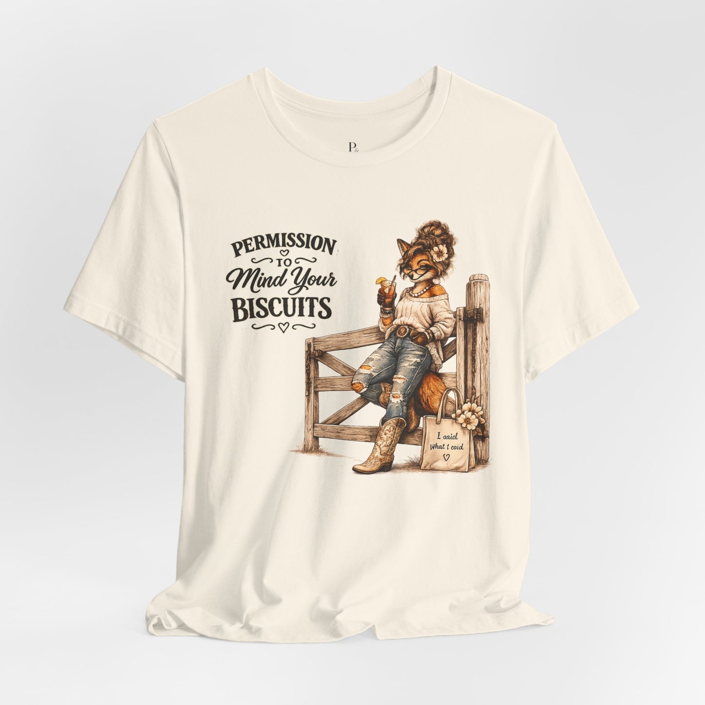 Permission to... Mind your own Biscuits Unisex Jersey Short Sleeve Tee
