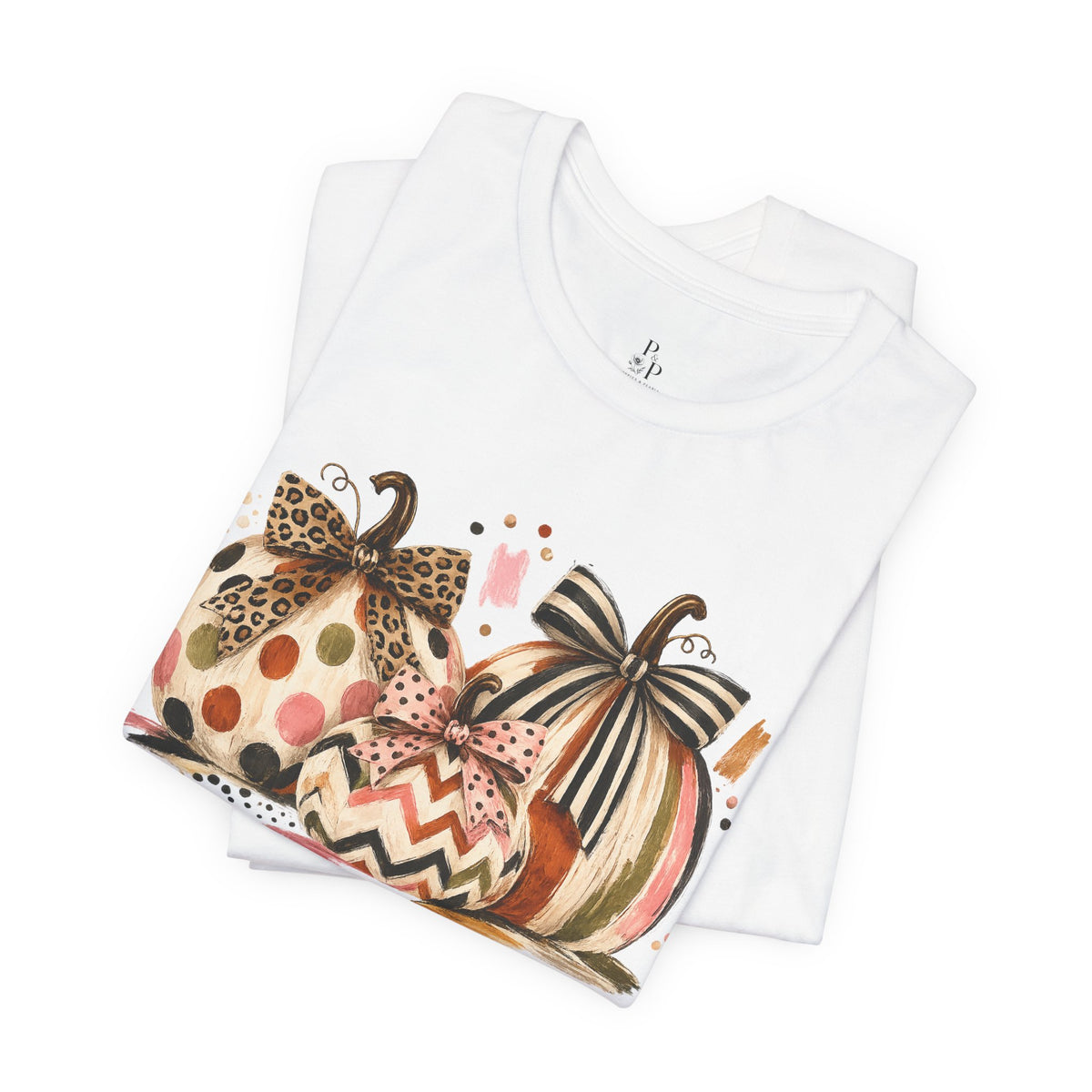 Pretty in Pumpkin | Boutique Fall Graphic Tee 🎀🍂  Jersey Short Sleeve Tee