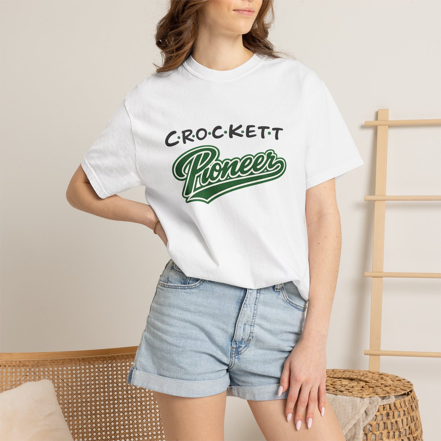 Crockett Pioneer Custom Design Shirt - Unisex Garment-Dyed T-shirt