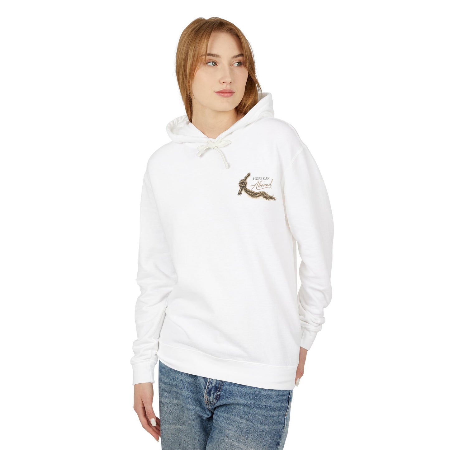 Hope Can Abound Unisex Lightweight Hooded Sweatshirt