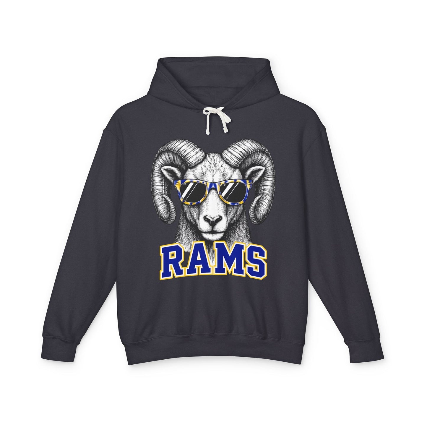 Custom Mascot Sweatshirt - Unisex Lightweight Hooded Sweatshirt