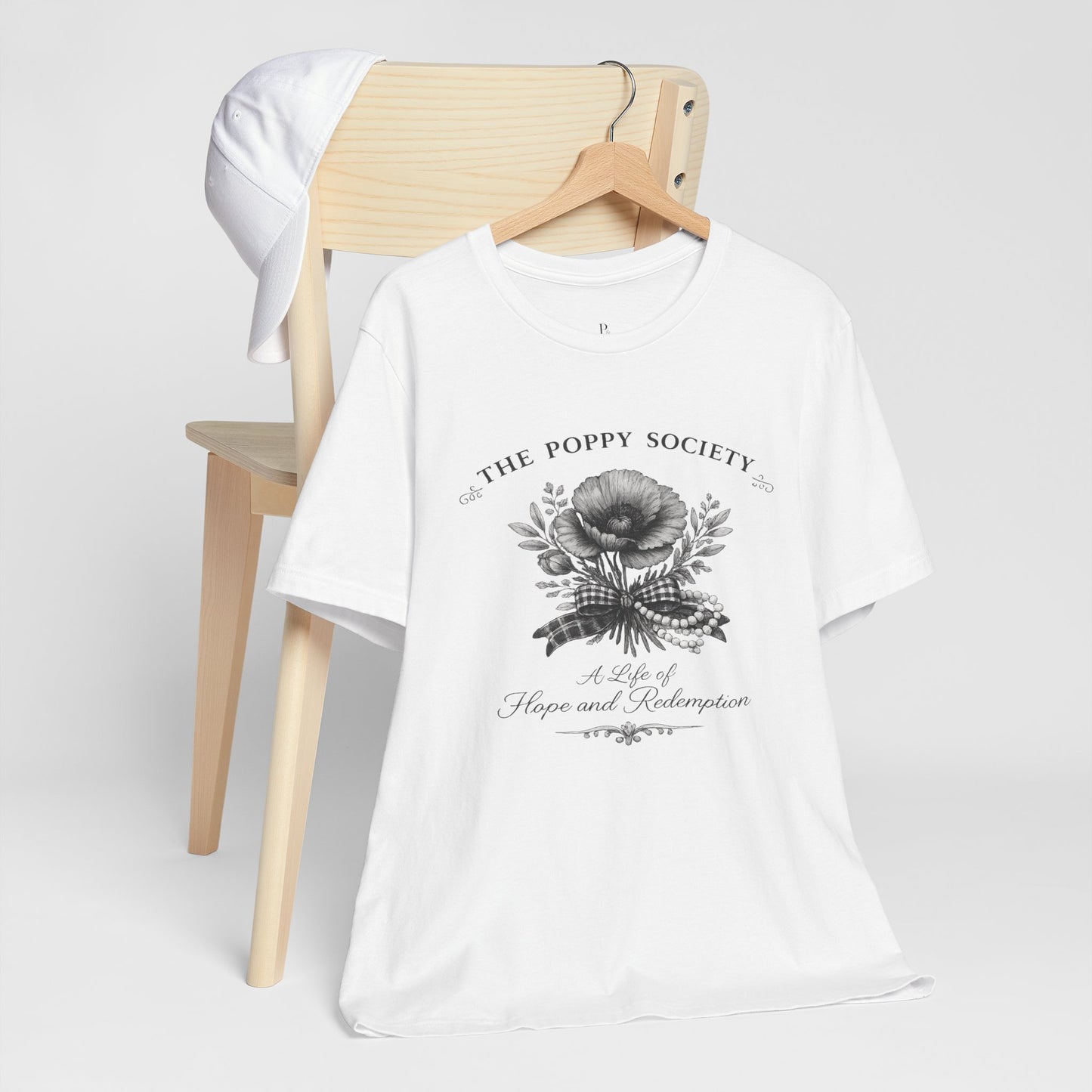 The Poppy Society Mono color Unisex Jersey Short Sleeve Tee