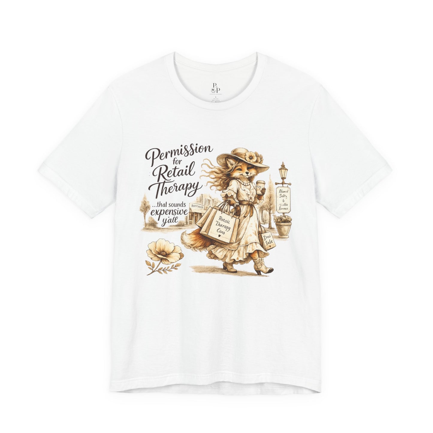 Permission for... Retail Therapy Unisex Jersey Short Sleeve Tee
