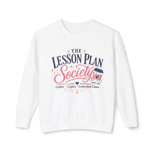 Lesson Plan Society - Unisex Lightweight Crewneck Sweatshirt