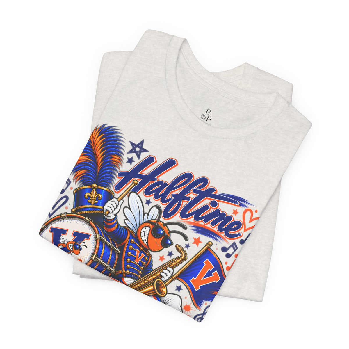 Halftime Is the Main Event Shirt | Marching Band Mom Tee | Band Parent Shirt | Saxophone Band Shirt | Personalized School Spirit Tee