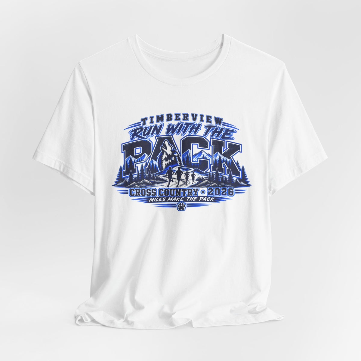 Run With The Pack Cross Country T-Shirt – Timberview 2026 Race Tee