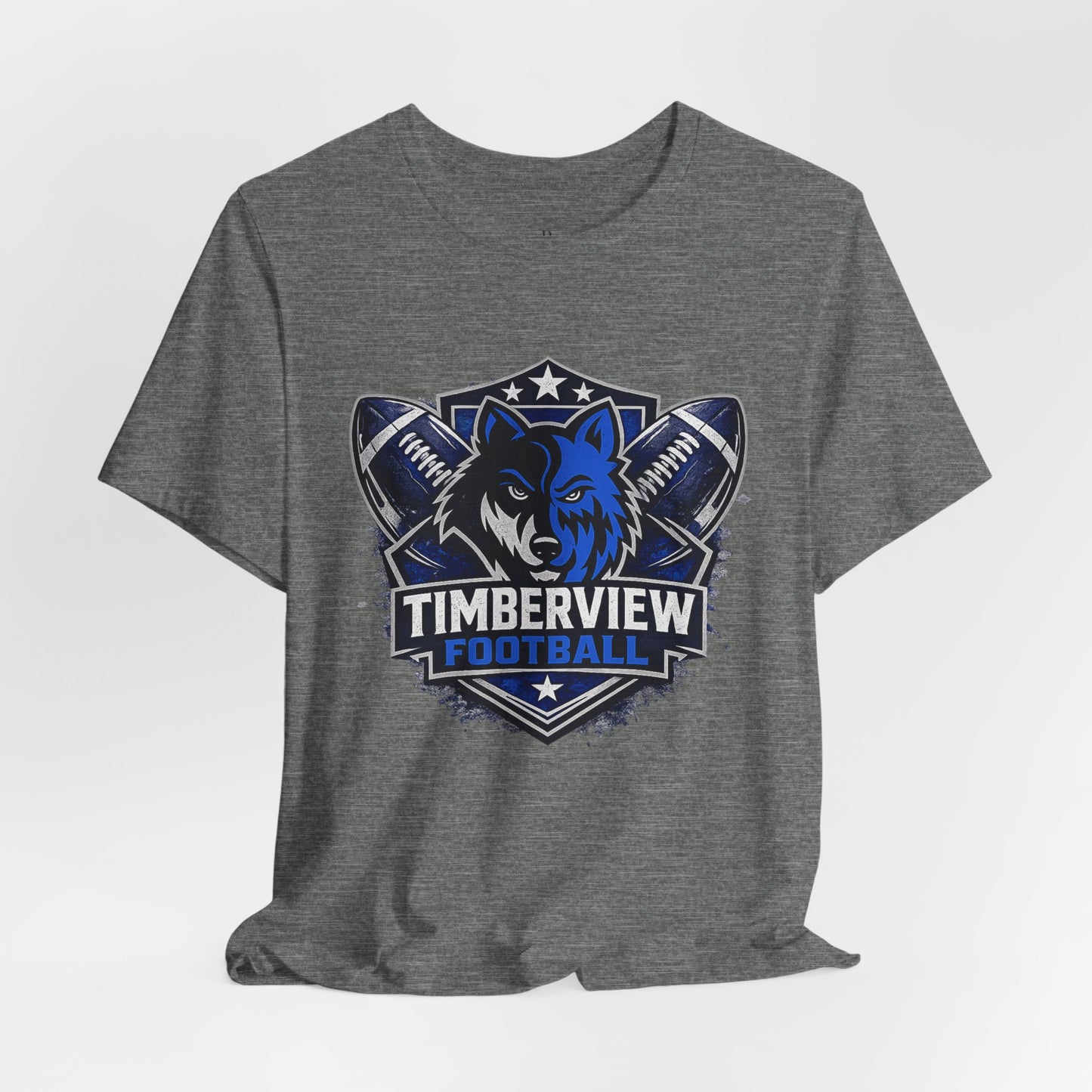 Timberview Football Wolf Logo T-Shirt