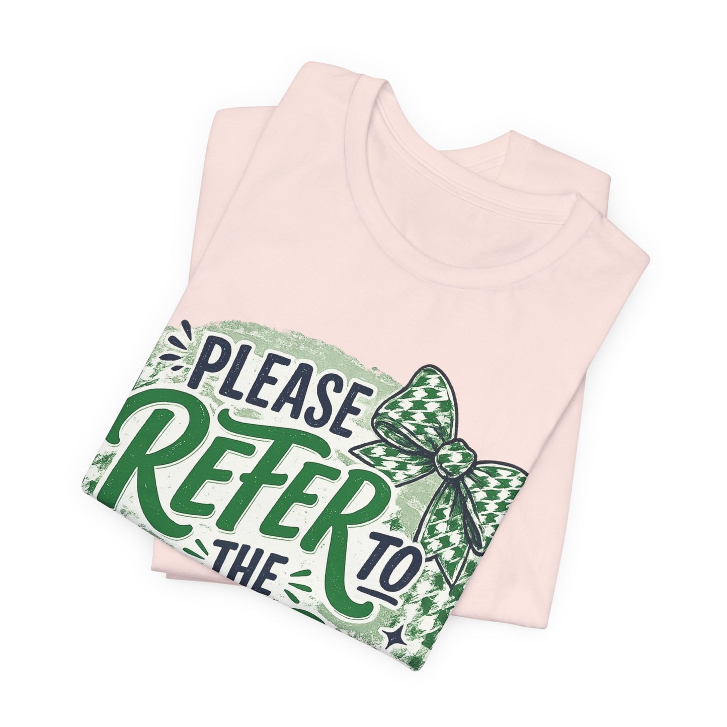 Refer to the Syllabus-Unisex Jersey Short Sleeve Tee
