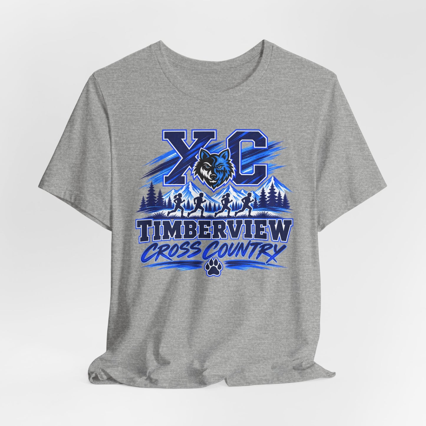 Timberview Cross Country XC Team T-Shirt — School Track & Running Tee