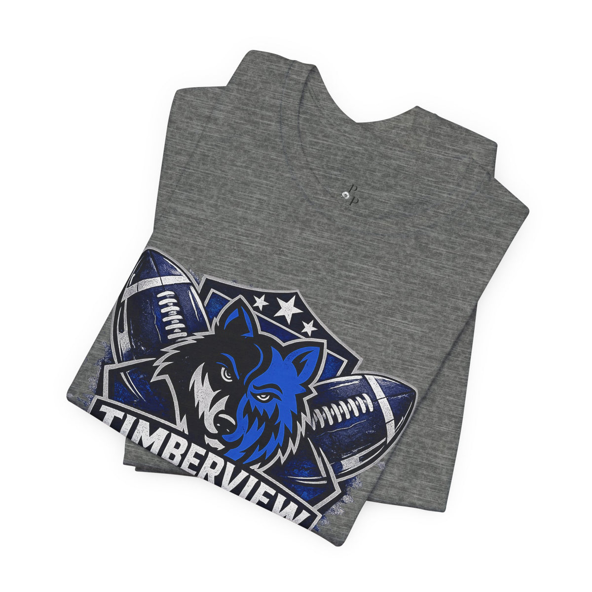 Timberview Football Wolf Logo T-Shirt