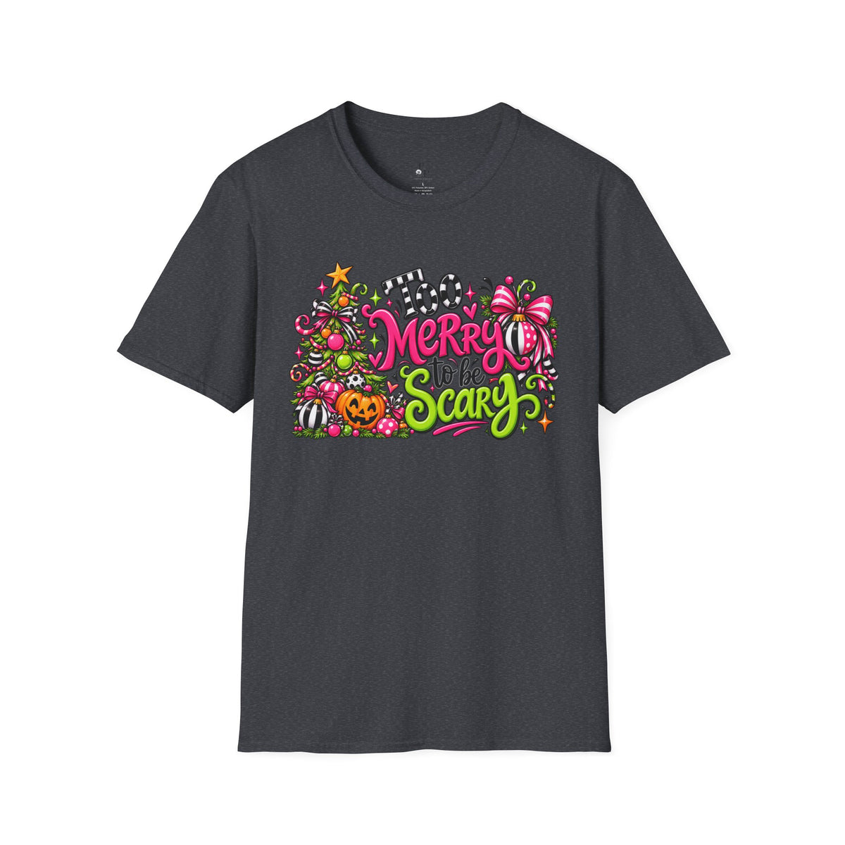 Merry to be Scary Christmas Halloween T-Shirt — Cute Spooky Holiday Graphic Tee