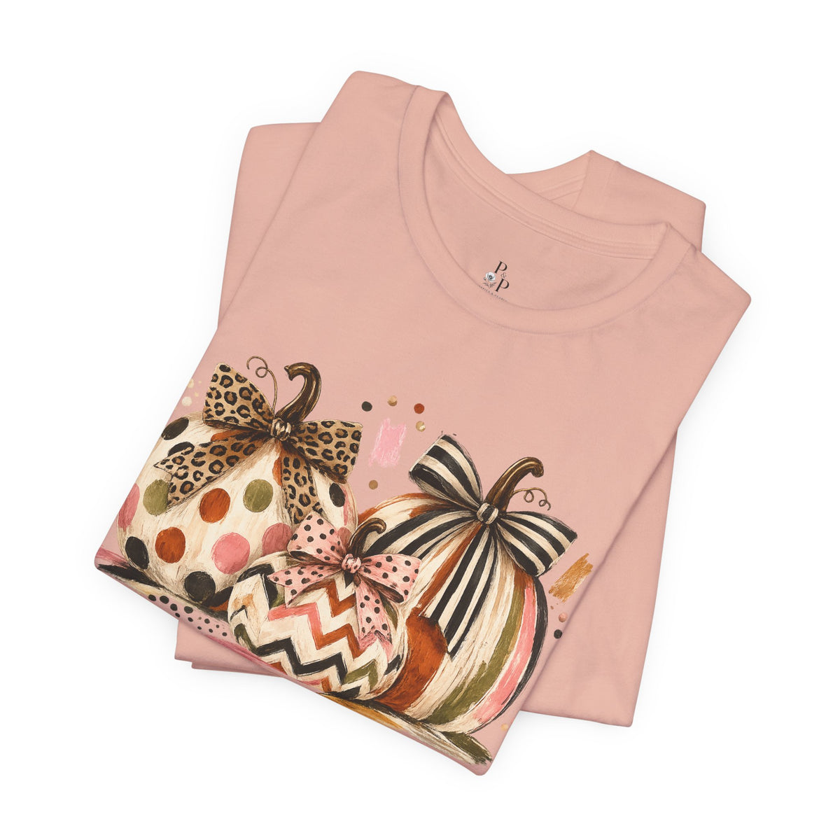Pretty in Pumpkin | Boutique Fall Graphic Tee 🎀🍂  Jersey Short Sleeve Tee