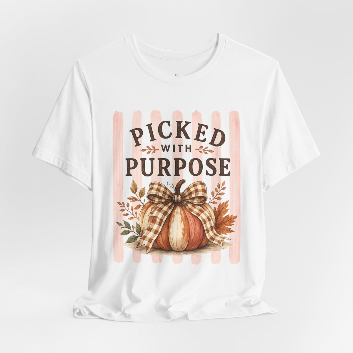 Picked With Purpose Pumpkin Tee — Fall Harvest Autumn Shirt