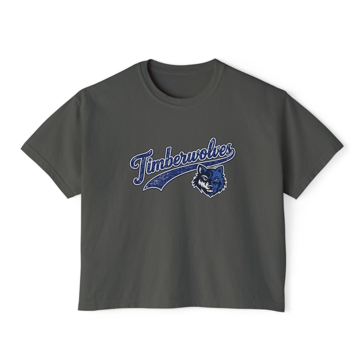Vintage Timberwolves -Women's Boxy Tee