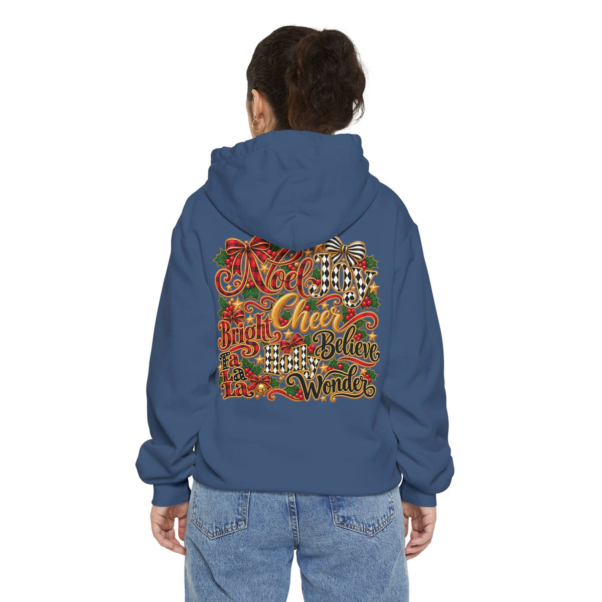 Vintage Floral Bow Christmas Hoodie