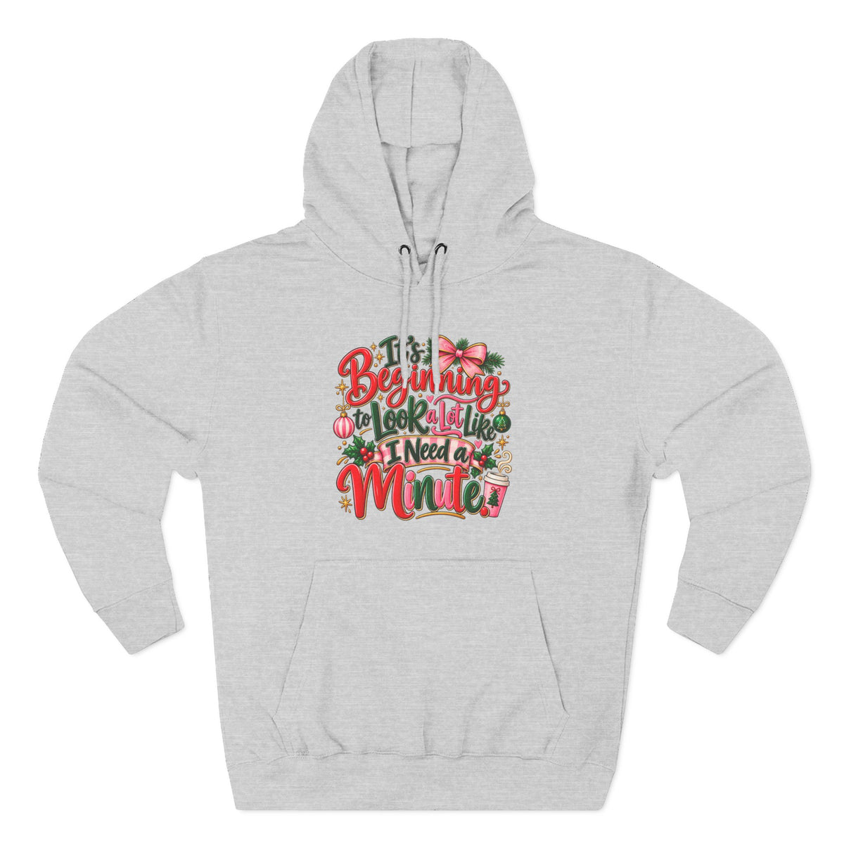 Funny Christmas Text Hoodie | Holiday Typography Sweatshirt