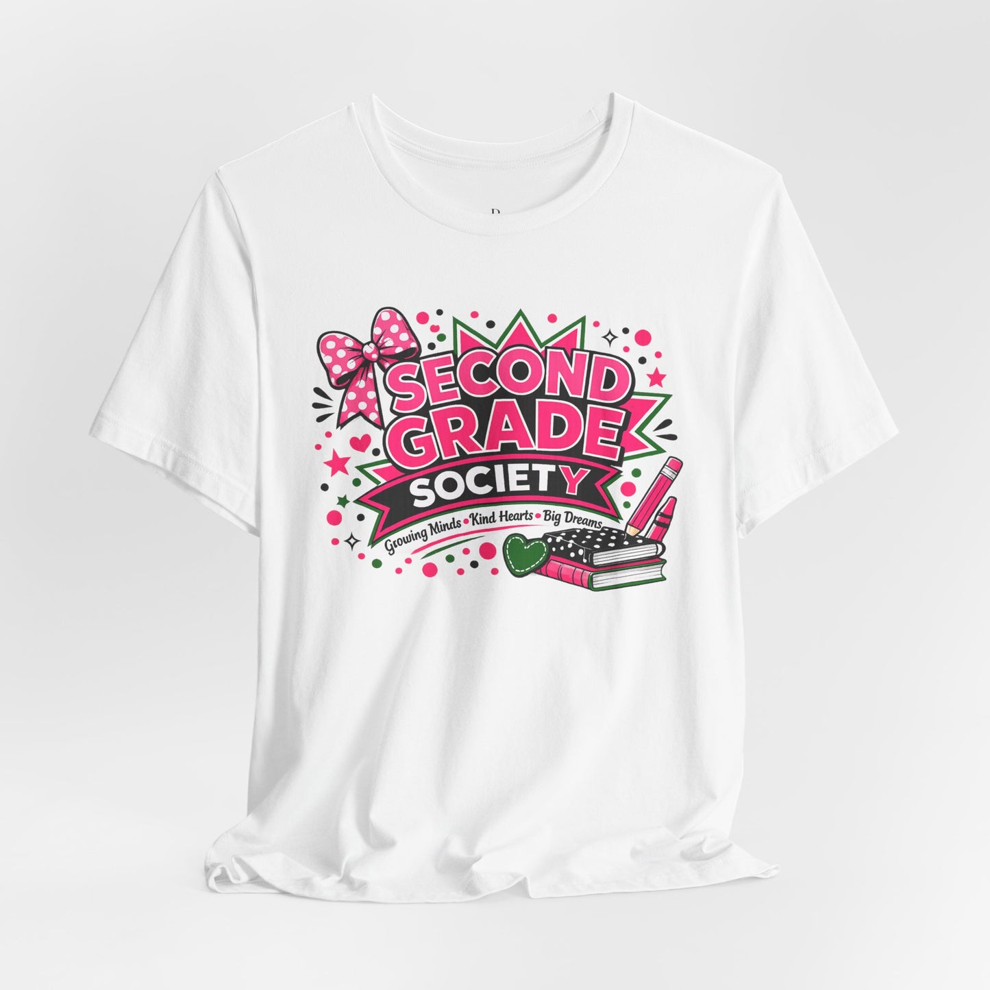 Second Grade Society Unisex Jersey Short Sleeve Tee