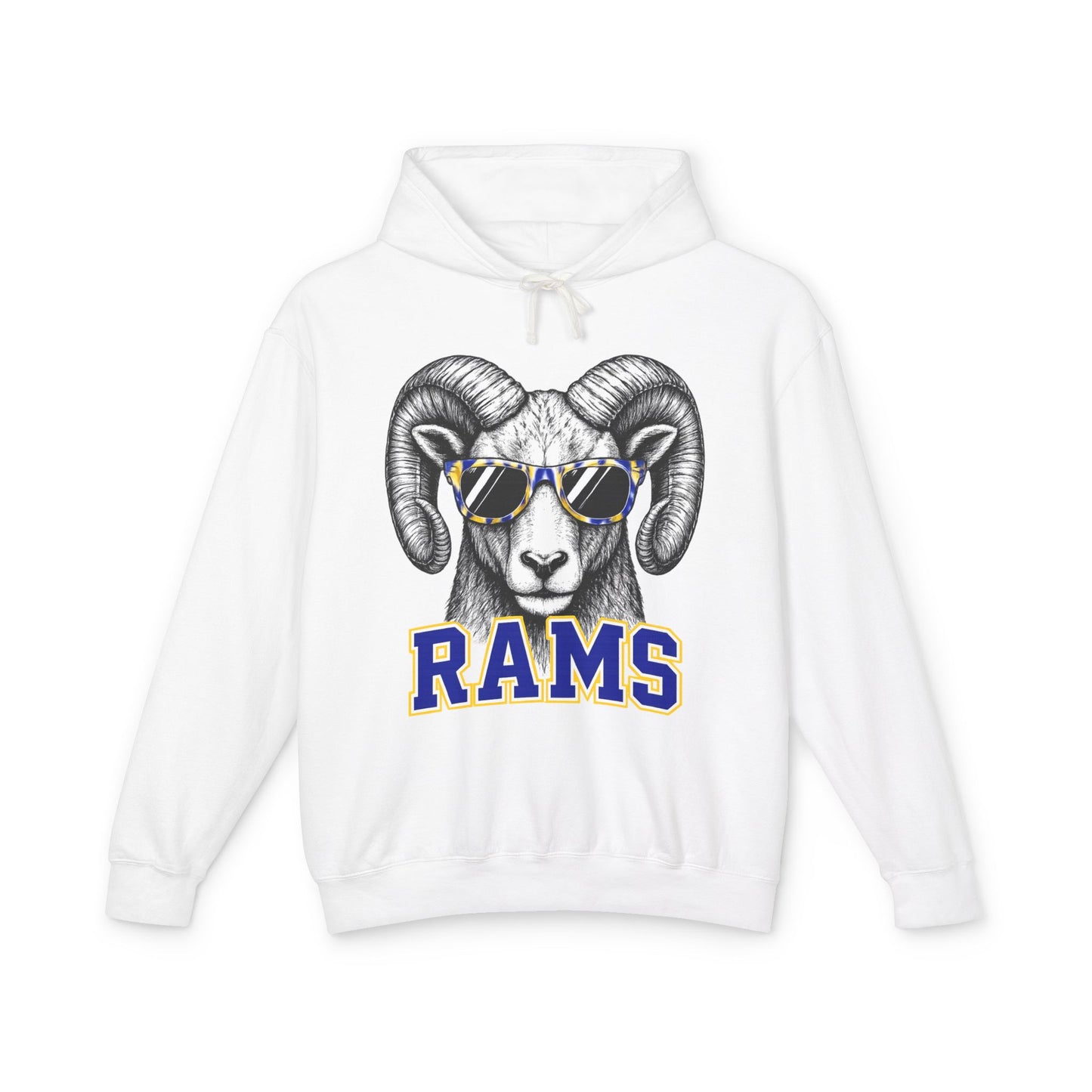 Custom Mascot Sweatshirt - Unisex Lightweight Hooded Sweatshirt