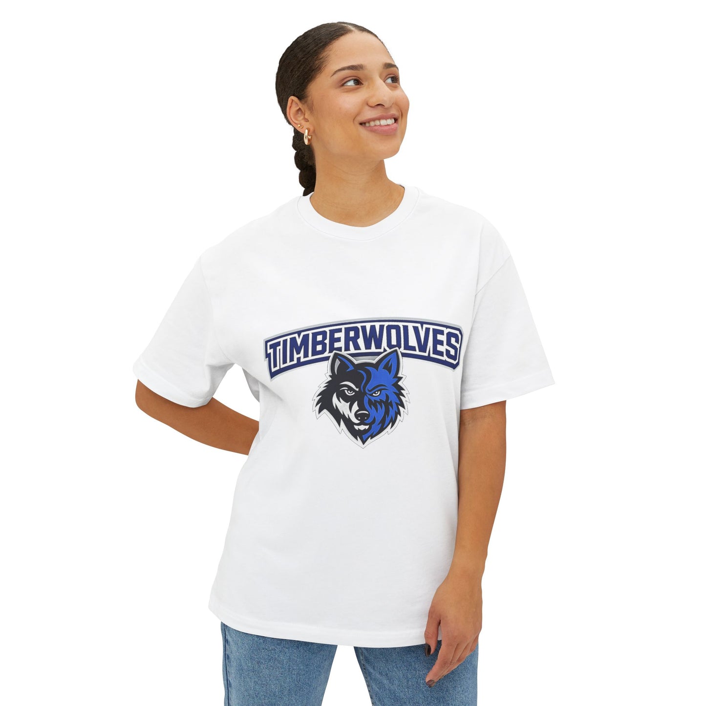Custom Mascot - Unisex Oversized Boxy Tee