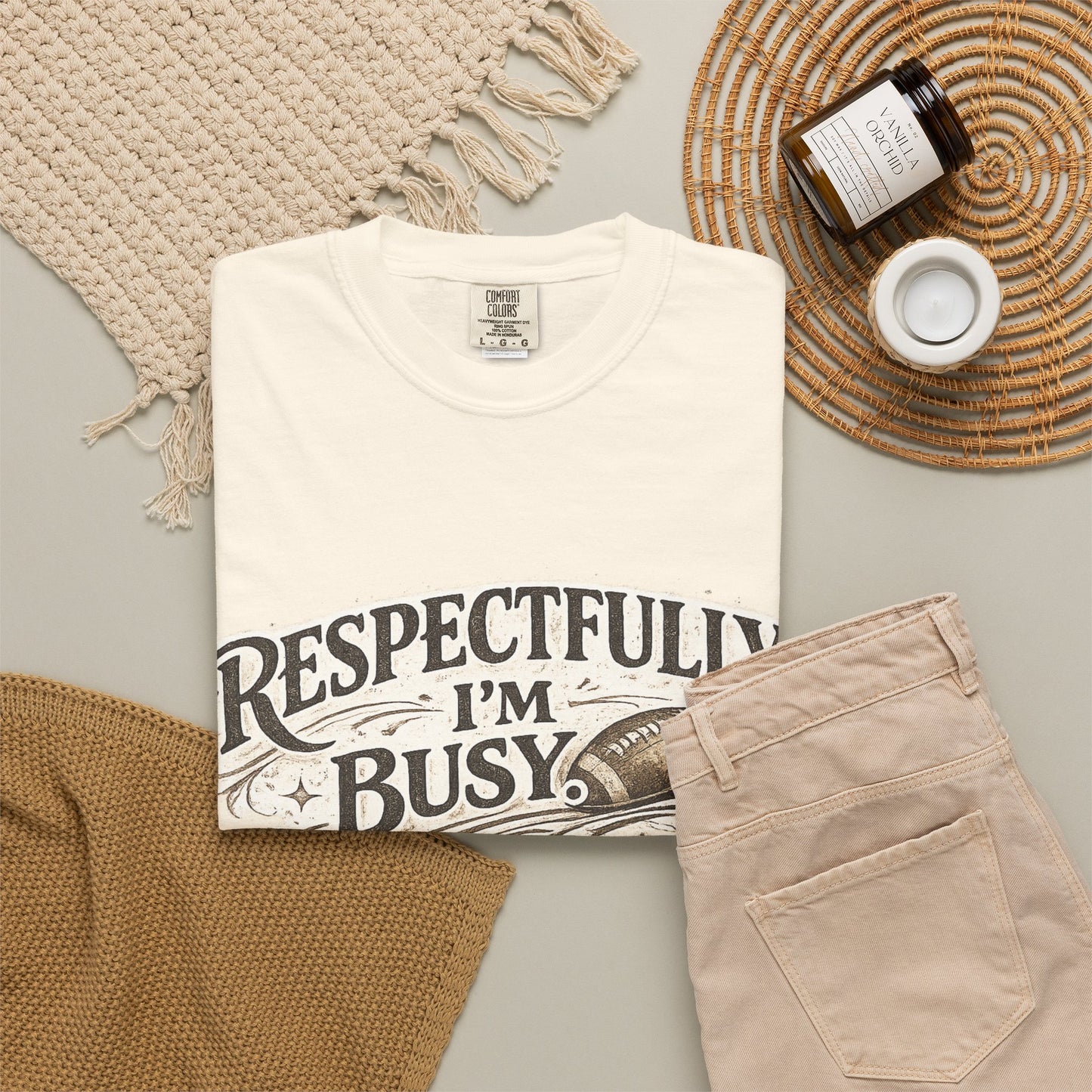 Respectfully I'm Busy - Unisex Garment-Dyed T-shirt