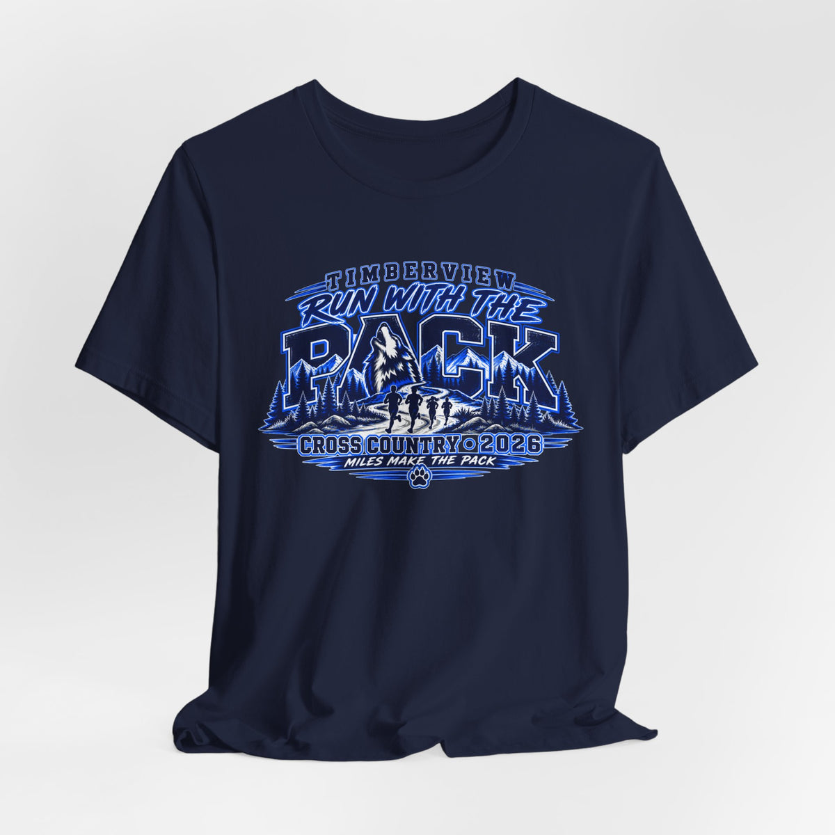 Run With The Pack Cross Country T-Shirt – Timberview 2026 Race Tee