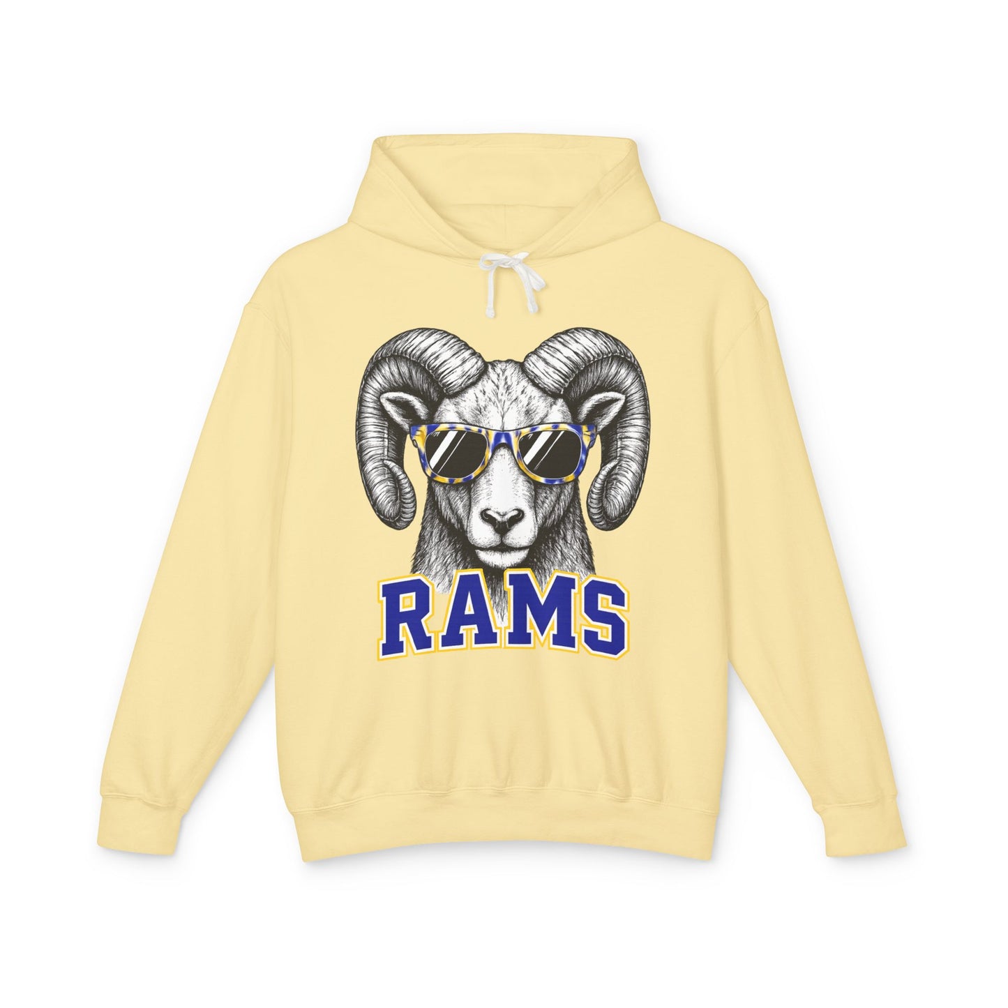 Custom Mascot Sweatshirt - Unisex Lightweight Hooded Sweatshirt