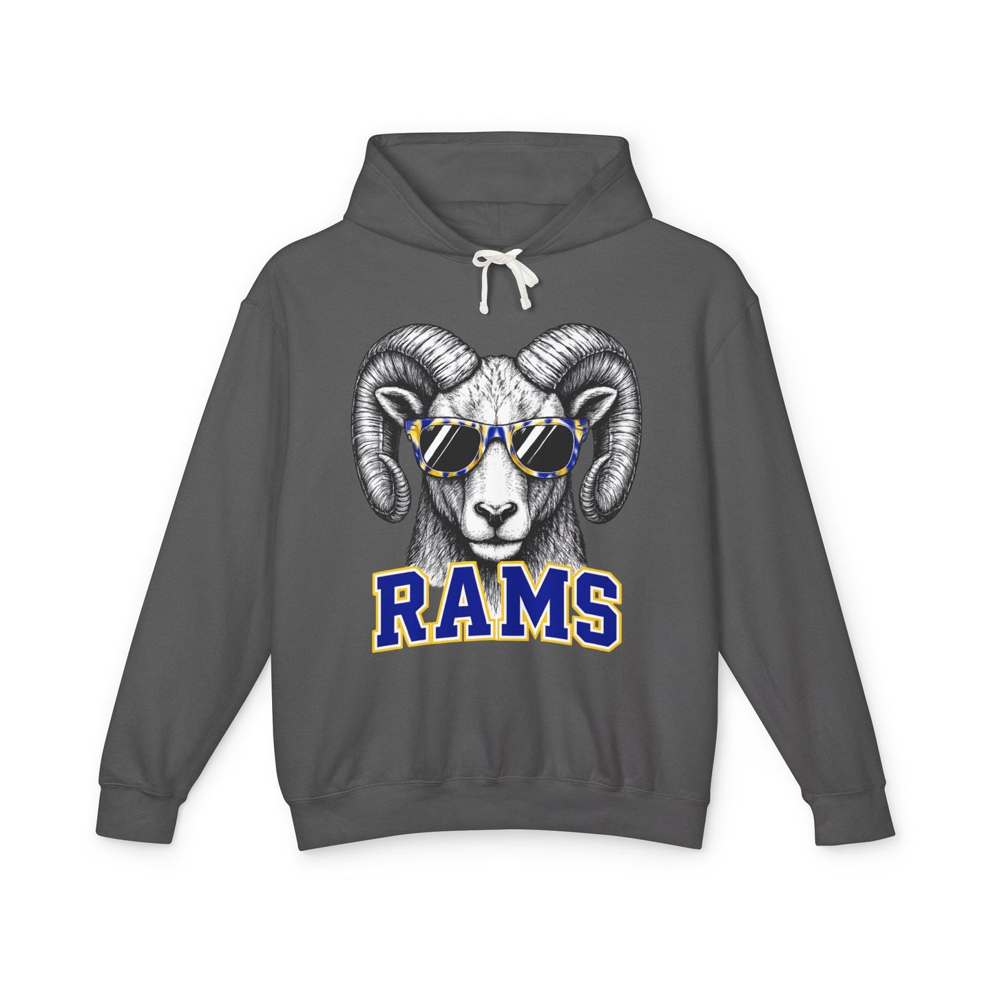 Custom Mascot Sweatshirt - Unisex Lightweight Hooded Sweatshirt