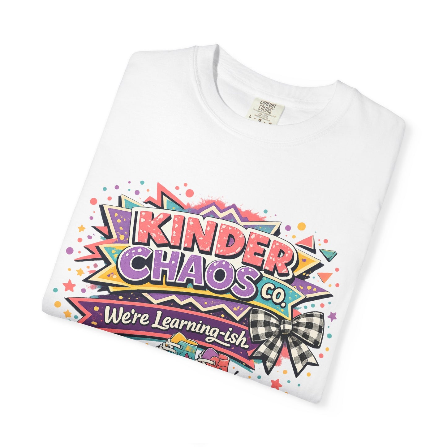 Kinder Chaos- Unisex Garment-Dyed T-shirt