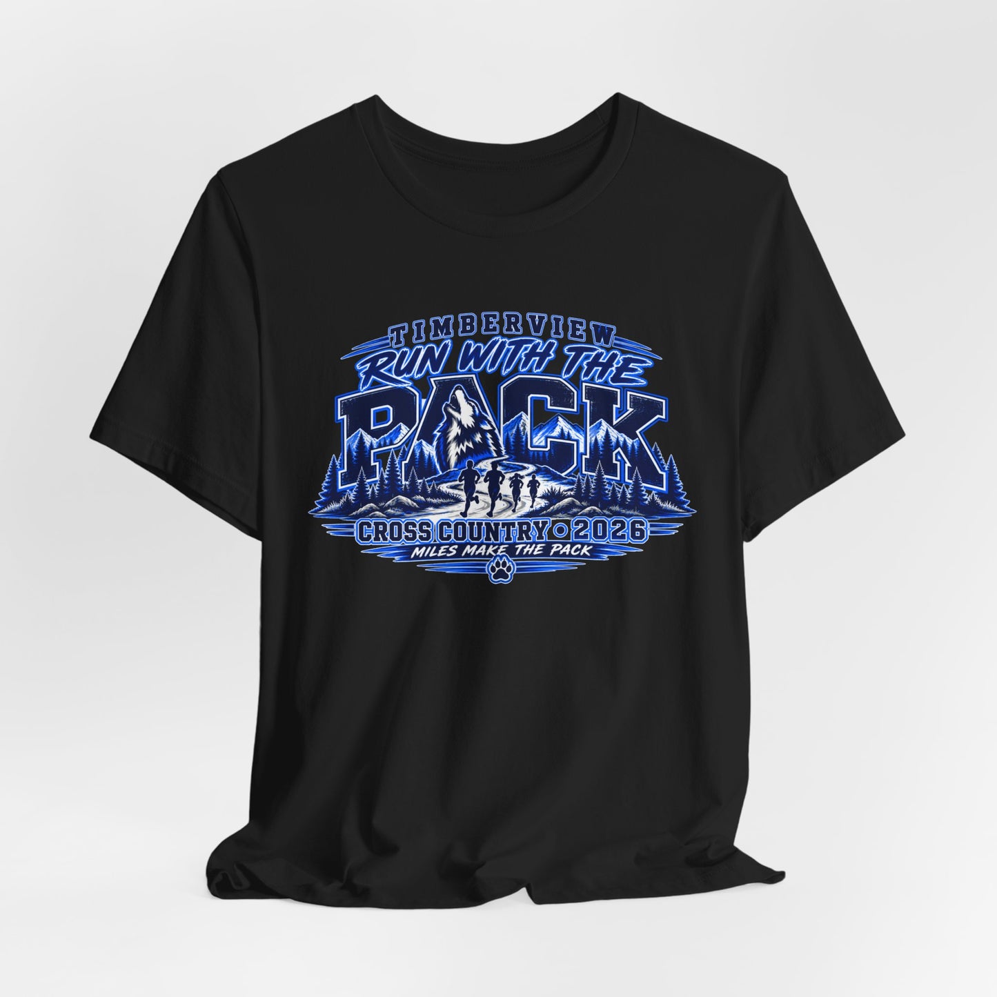 Run With The Pack Cross Country T-Shirt – Timberview 2026 Race Tee