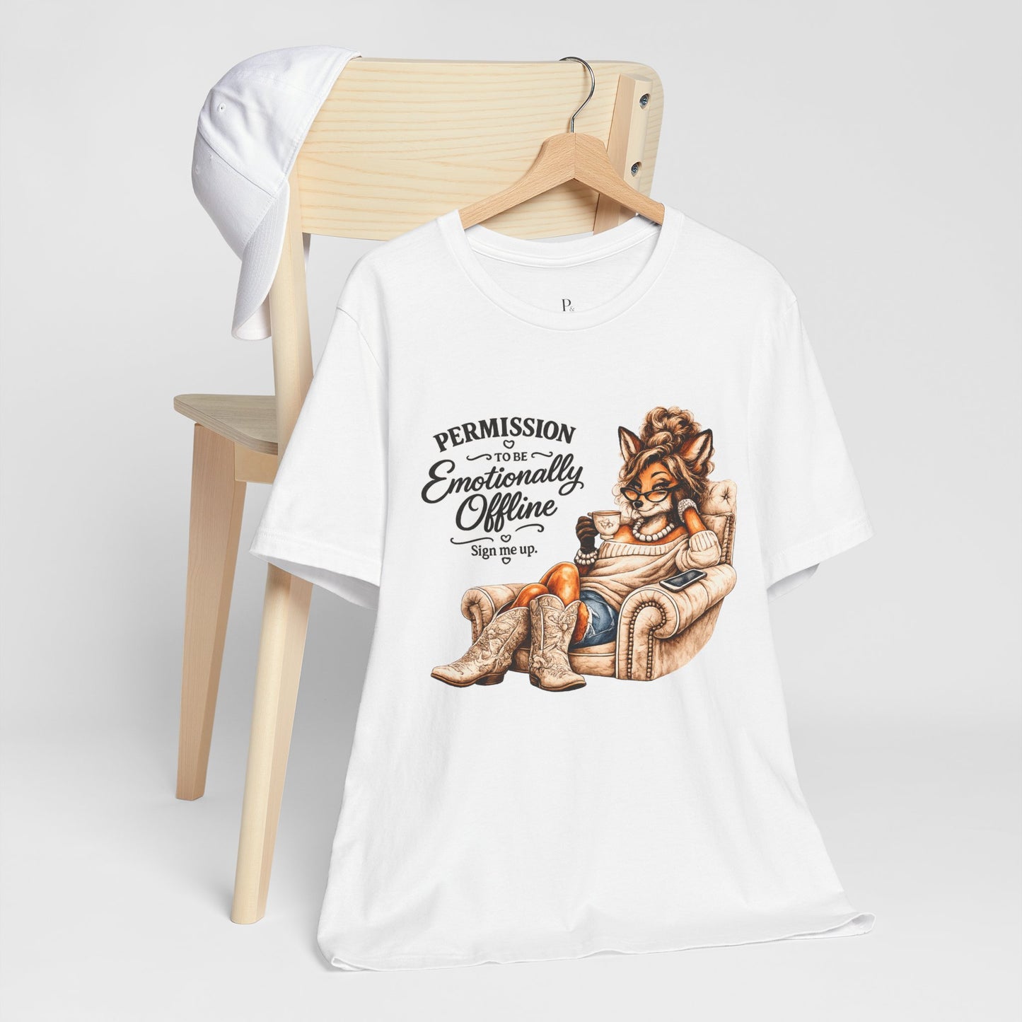 Permission to be...Emotionally Offline Unisex Jersey Short Sleeve Tee