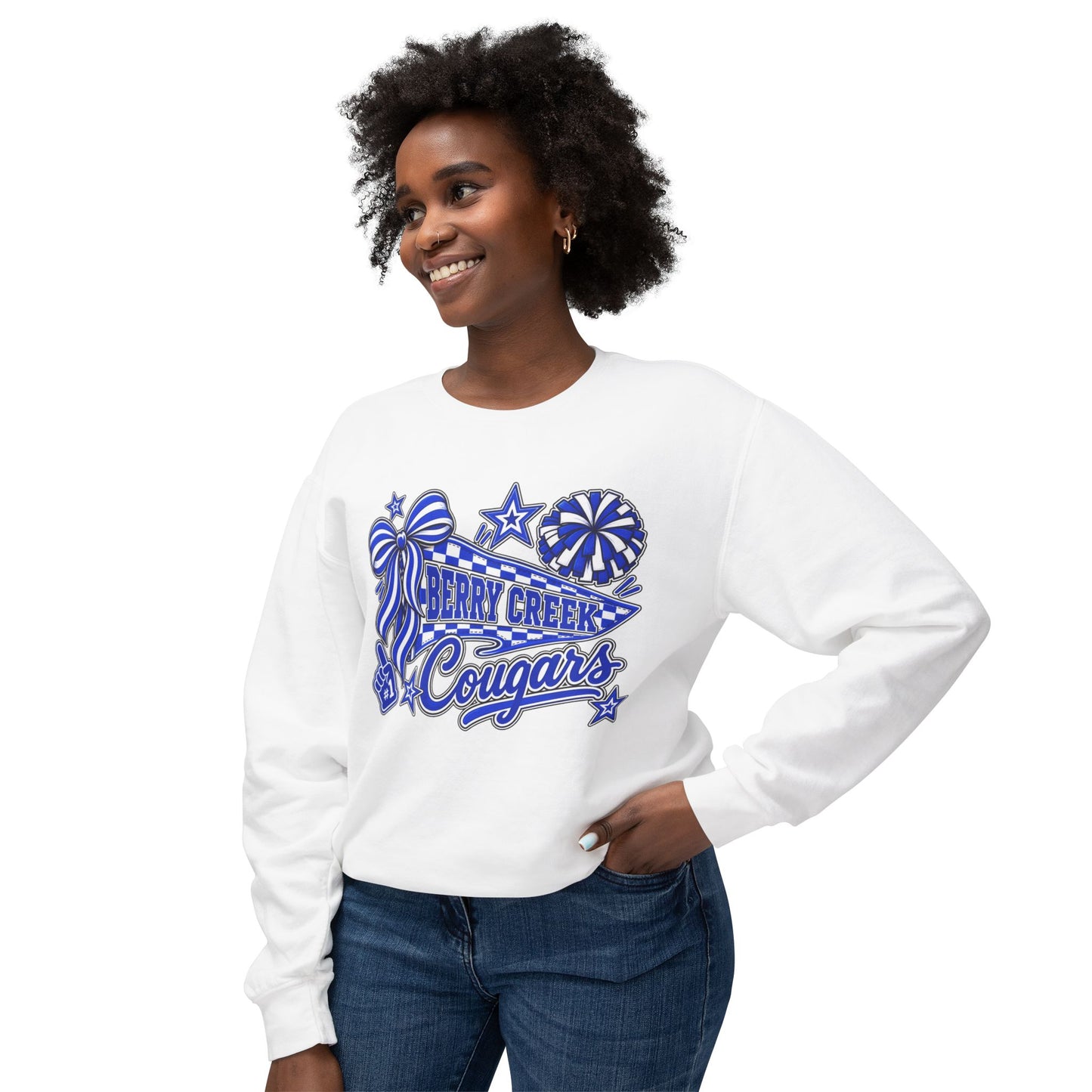 Berry Creek Custom Adult Unisex Lightweight Crewneck Sweatshirt