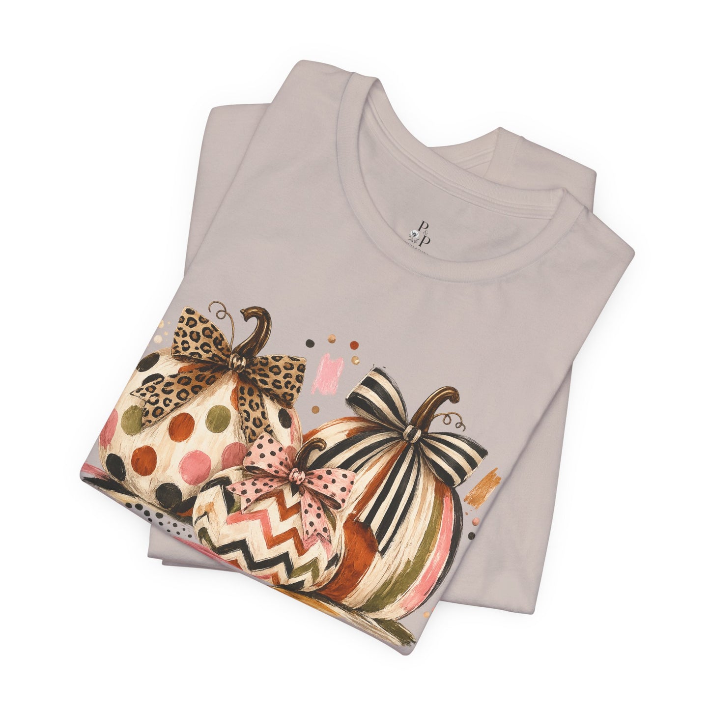 Pretty in Pumpkin | Boutique Fall Graphic Tee 🎀🍂  Jersey Short Sleeve Tee