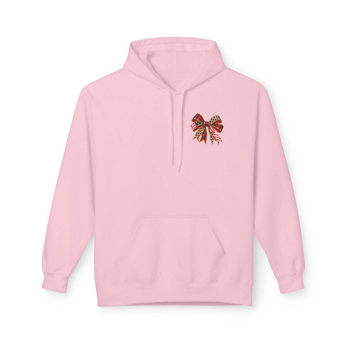 Christmas Typography and Bow Hoodie