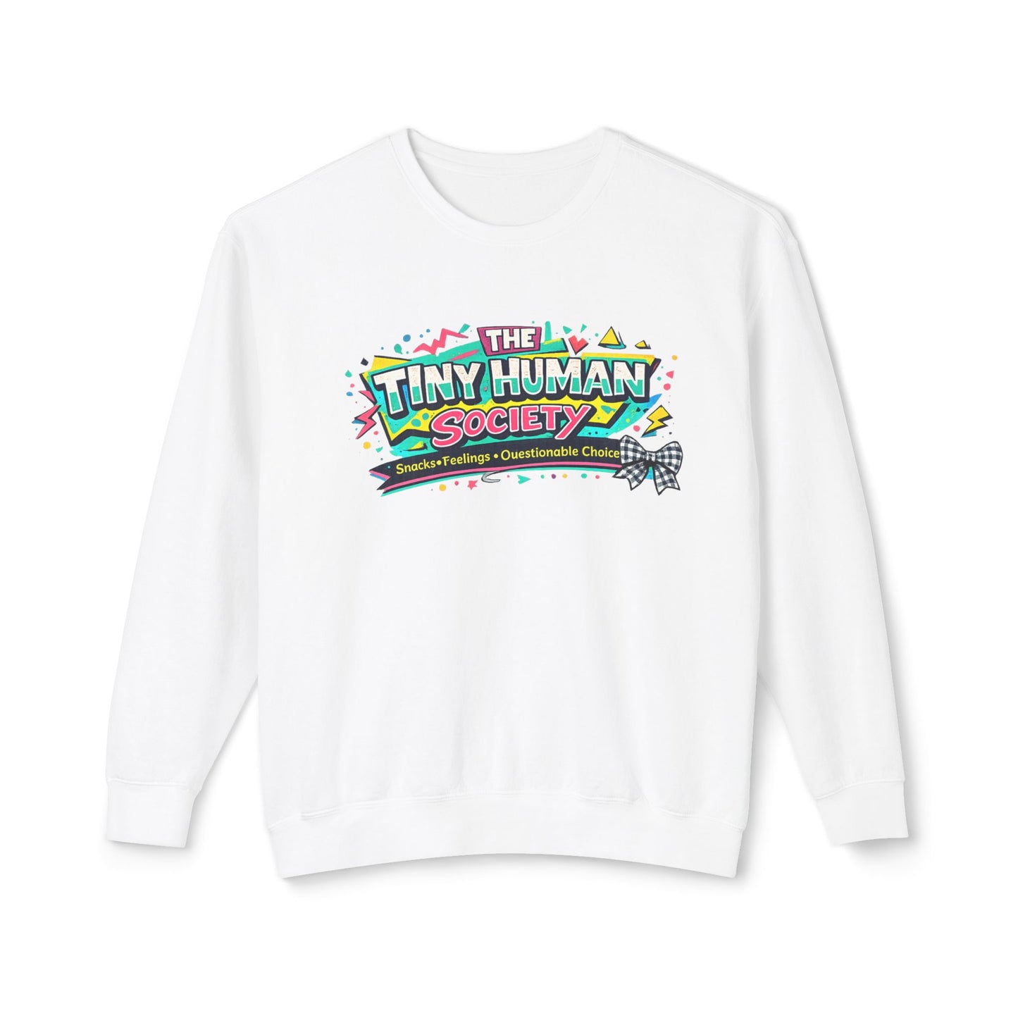 Tiny Human Society -Unisex Lightweight Crewneck Sweatshirt