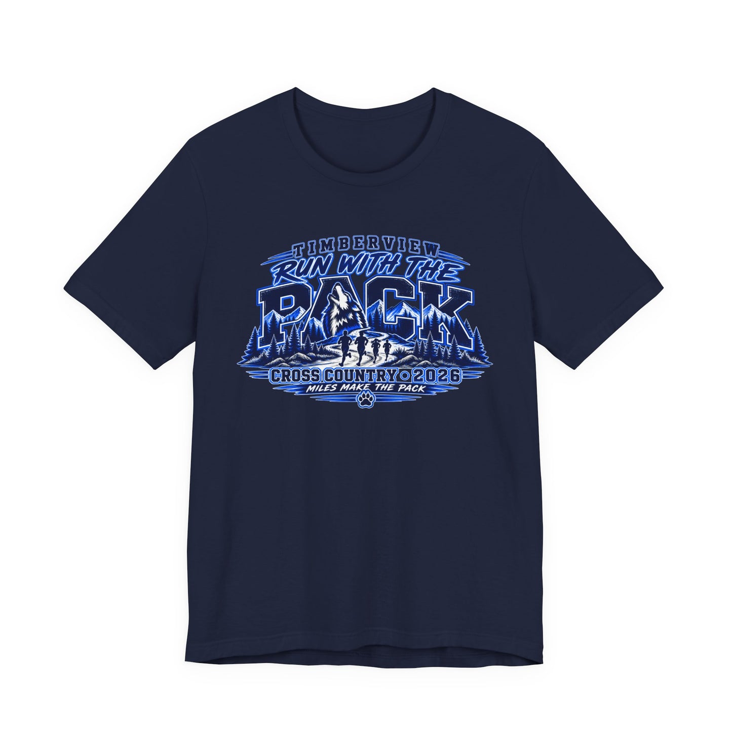 Run With The Pack Cross Country T-Shirt – Timberview 2026 Race Tee
