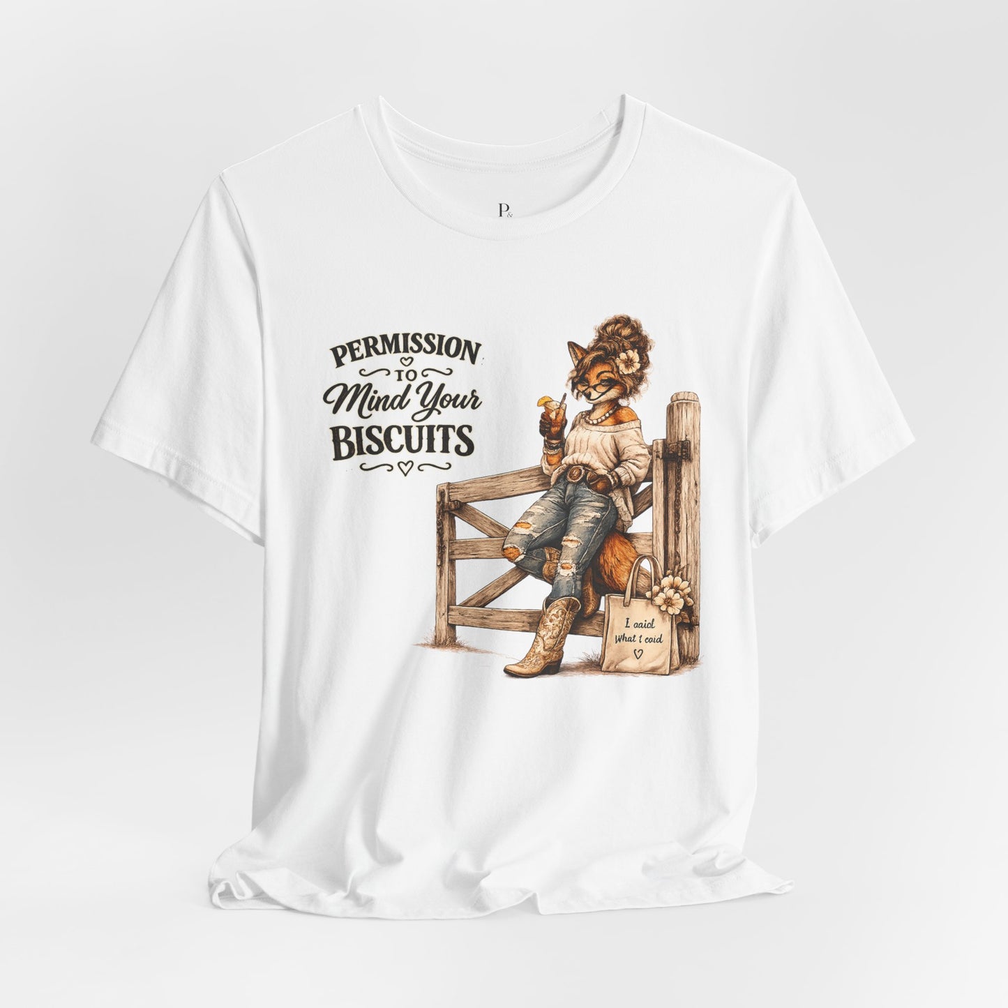 Permission to... Mind your own Biscuits Unisex Jersey Short Sleeve Tee