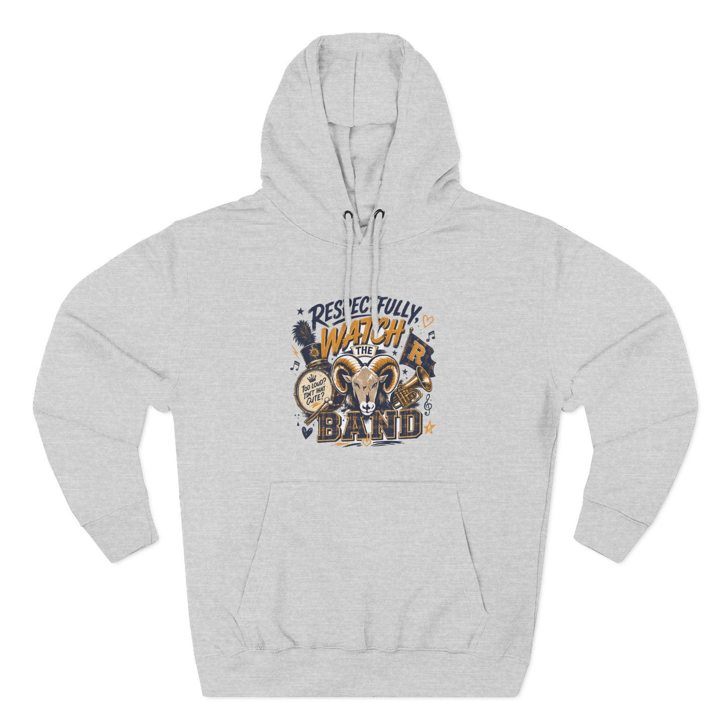 Custom Band  Three-Panel Fleece Hoodie