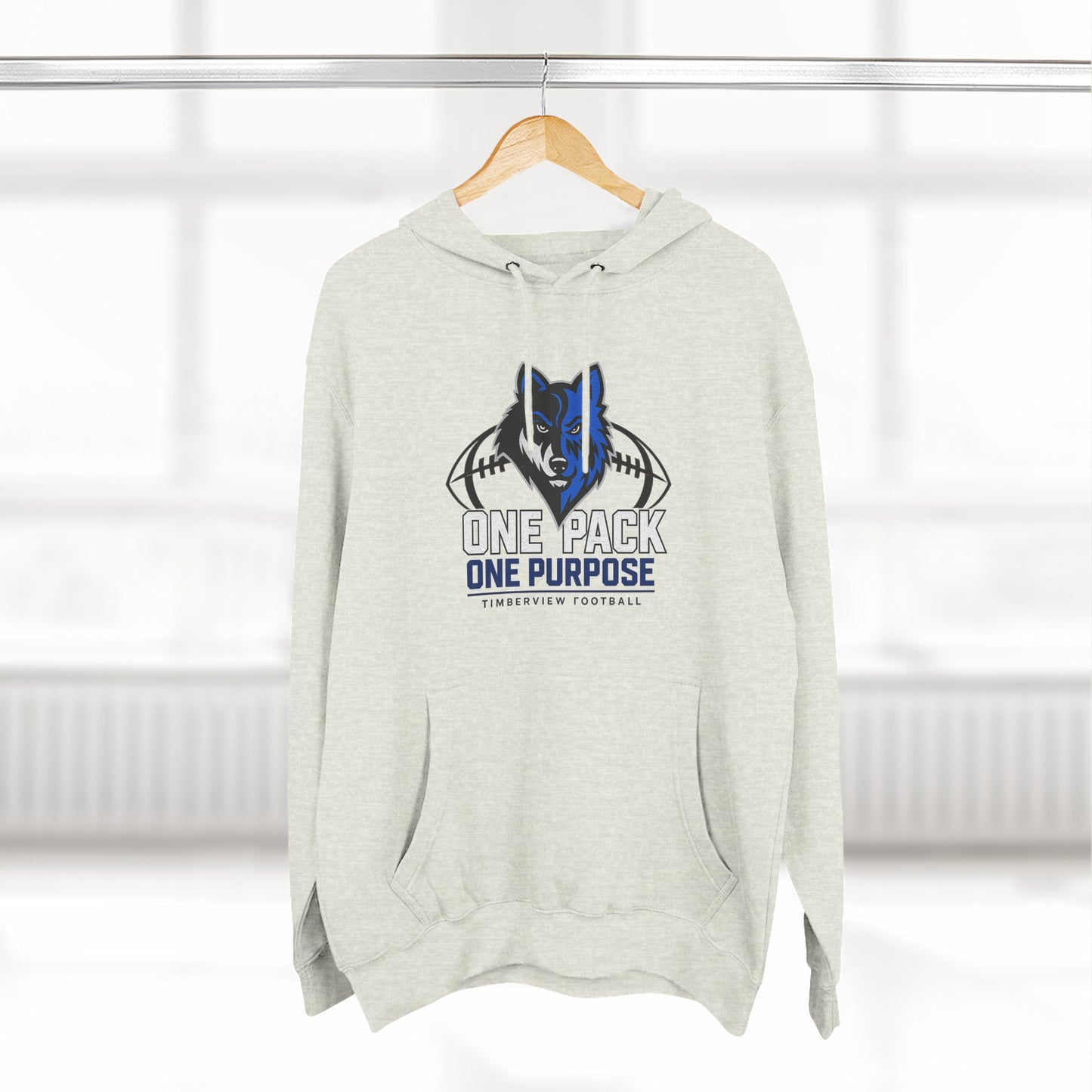 Custom Three-Panel Fleece Hoodie