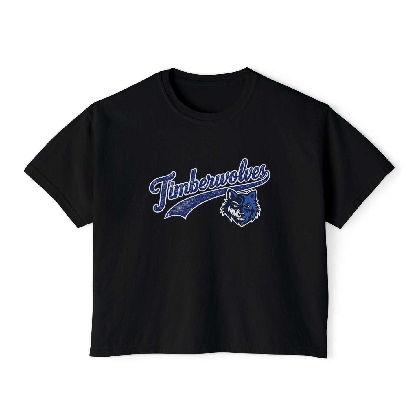 Vintage Timberwolves -Women's Boxy Tee
