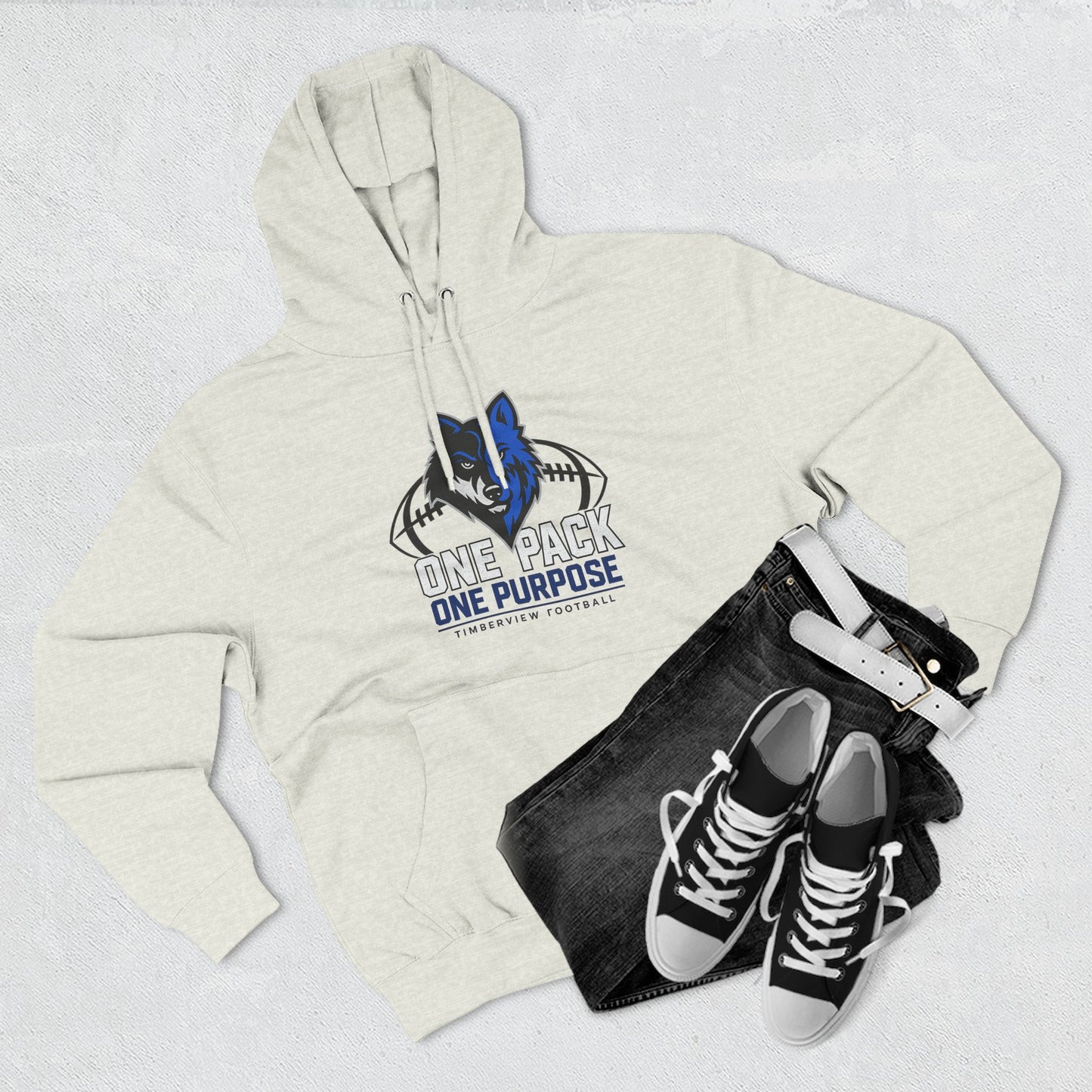 Custom Three-Panel Fleece Hoodie