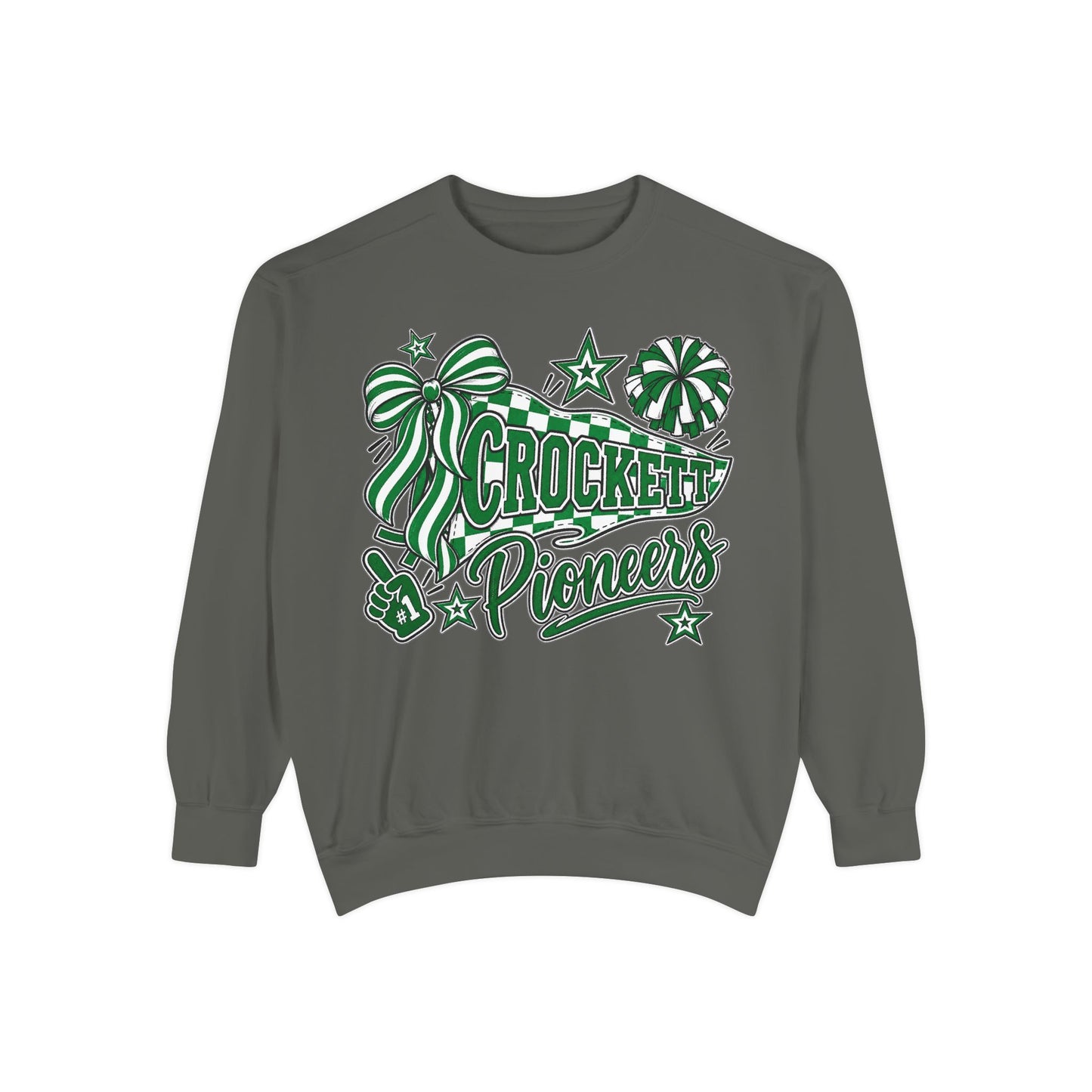Crockett Pioneers Green  Crewneck Sweatshirt