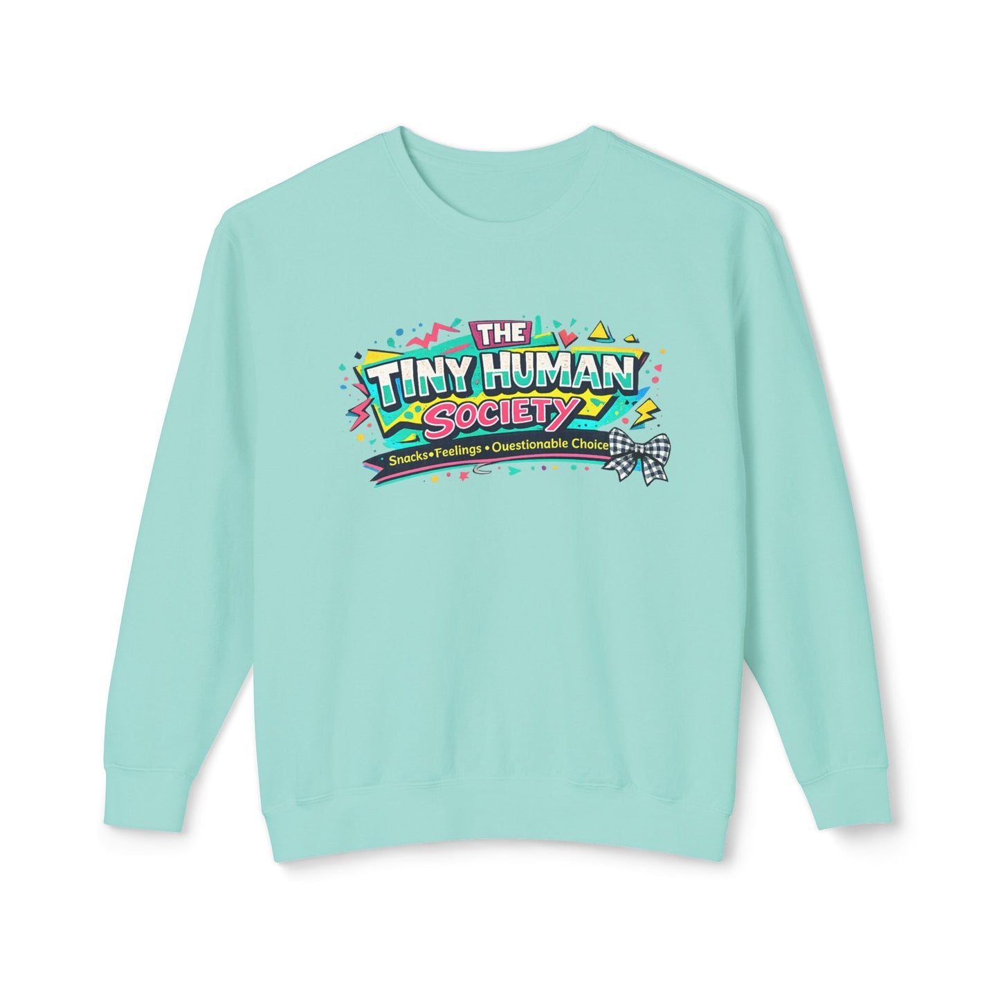 Tiny Human Society -Unisex Lightweight Crewneck Sweatshirt